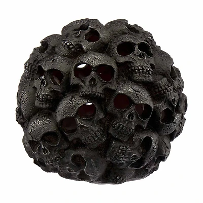 Halloween Skull Ball Decor, Black