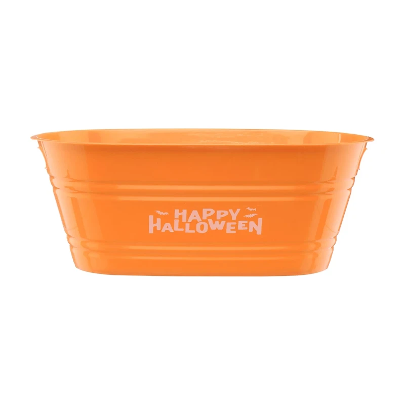 Halloween Oval Plastic Bucket, Assorted