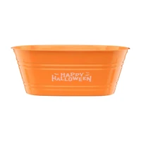 Halloween Oval Plastic Bucket, Assorted