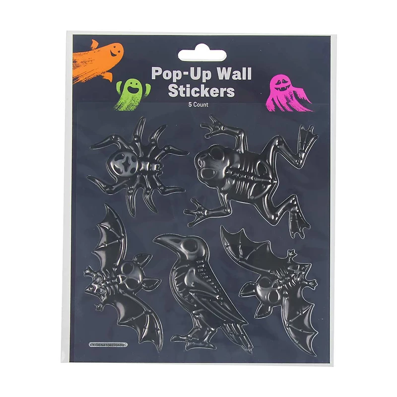 Halloween Pop-Up Wall Stickers, 5 ct - Assorted