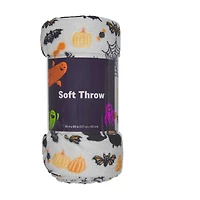 Halloween Printed Soft Throw, 50 in x 60 in, Assorted