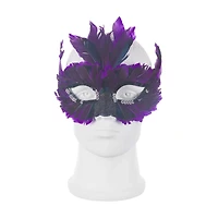 Halloween Feather Masquerade Mask, Assorted