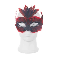 Halloween Feather Masquerade Mask, Assorted