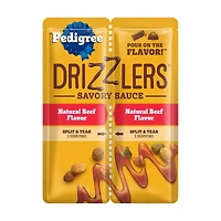 Pedigree Drizzlers Wet Dog Savory Sauce Natural Beef Flavor