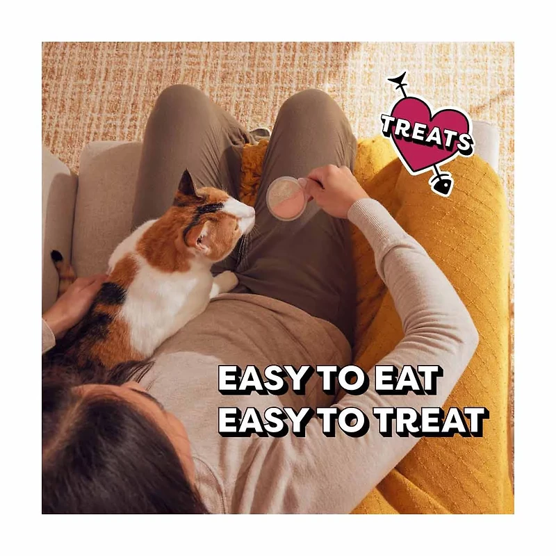 Temptations Lickable Spoons Tasty Chicken & Savory Salmon Flavor Adult Wet Cat F