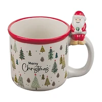 Christmas Themed Santa Handle Mug, Assorted