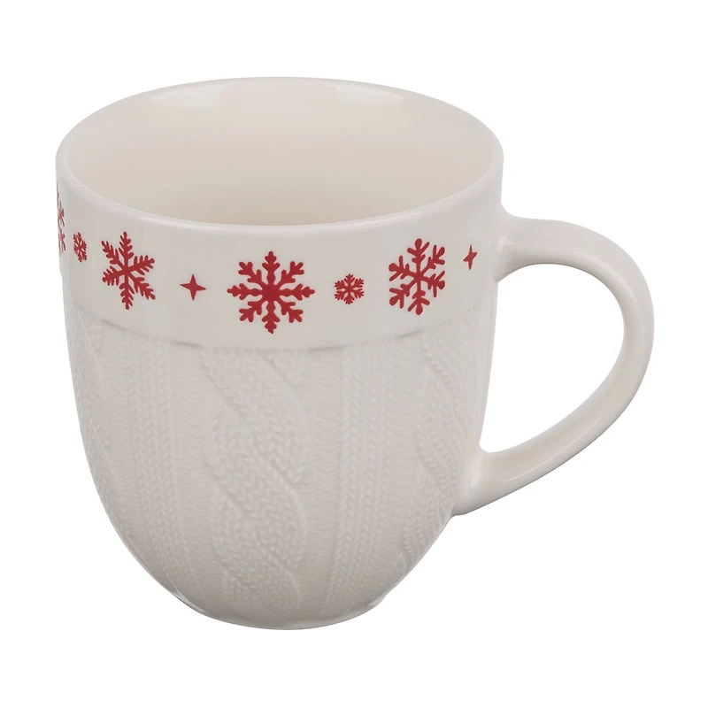 Christmas Sweater Embossed Mug, Assorted