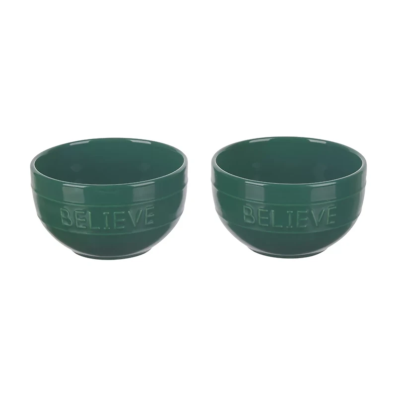 Christmas Embossed Bowls, 2 ct, Assorted
