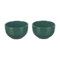Christmas Embossed Bowls, 2 ct, Assorted