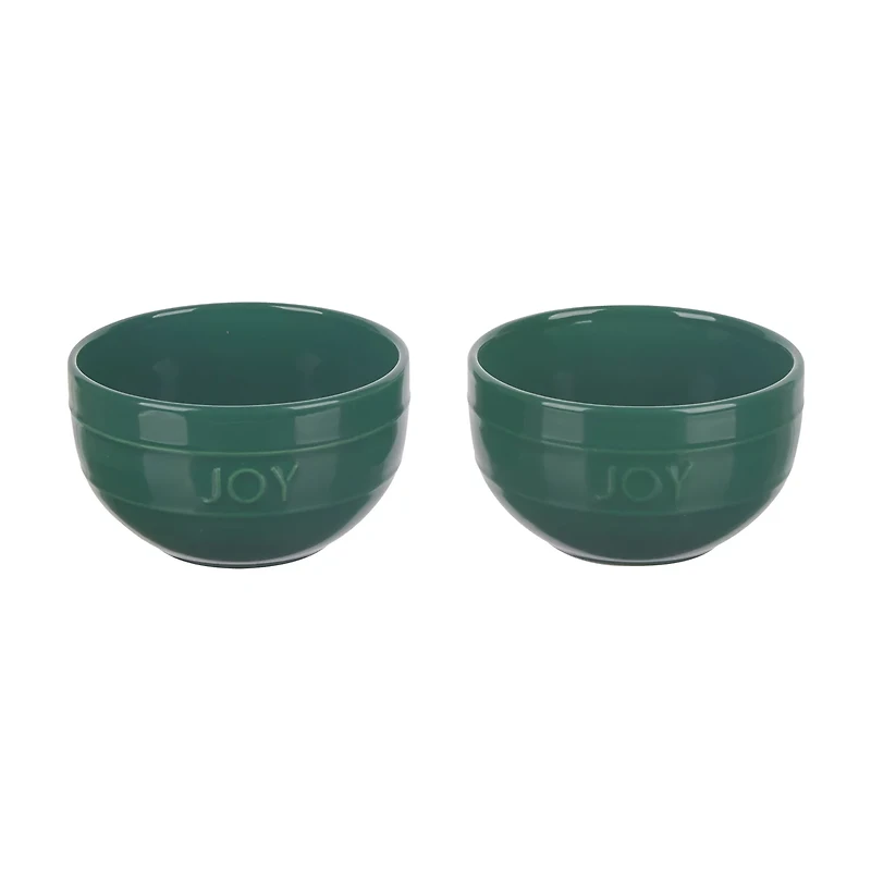 Christmas Embossed Bowls, 2 ct, Assorted