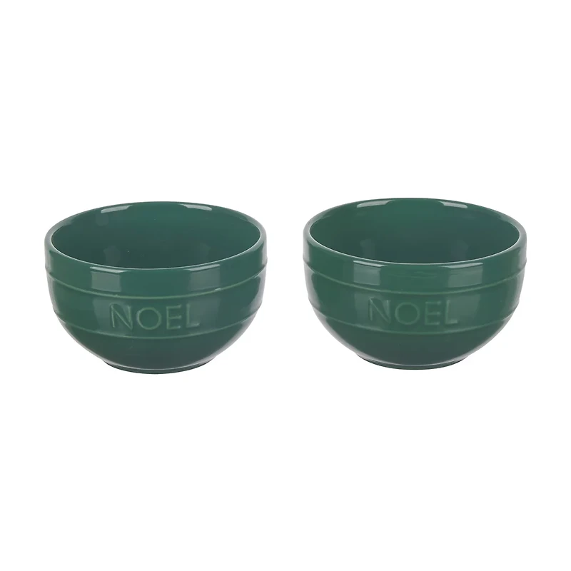 Christmas Embossed Bowls, 2 ct, Assorted
