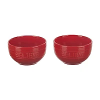 Christmas Embossed Bowls, 2 ct, Assorted