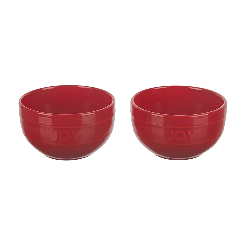 Christmas Embossed Bowls, 2 ct, Assorted