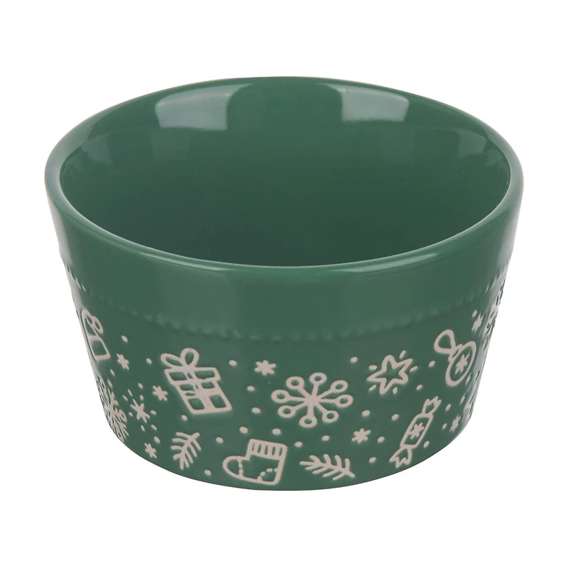 Christmas Printed Ramekin, Assorted
