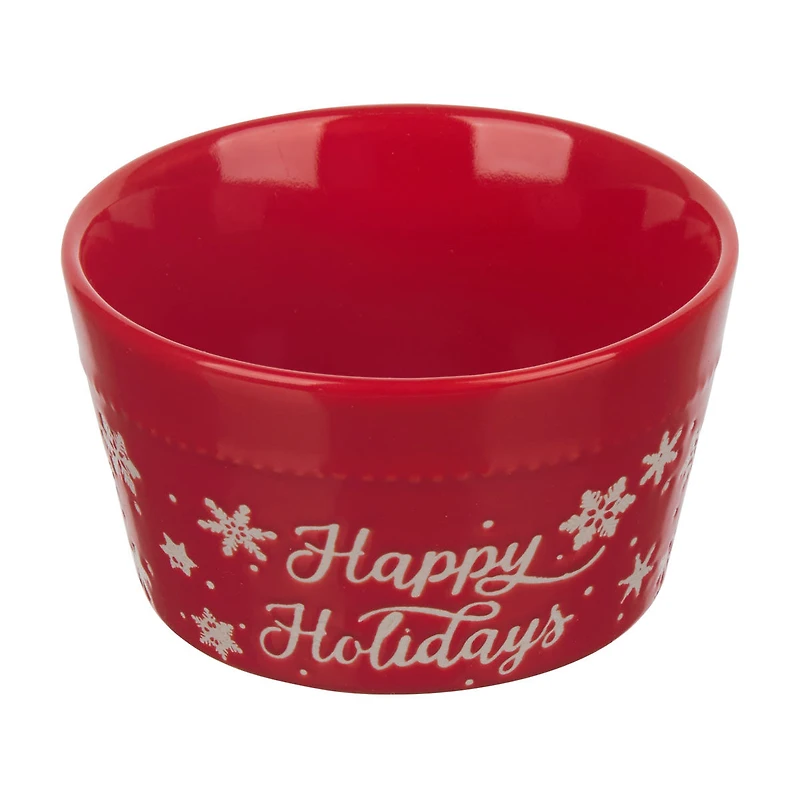 Christmas Printed Ramekin, Assorted