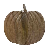 Pumpkin-Shaped Wooden Serving Board, 13 in