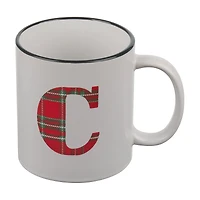 Christmas Plaid Monogram Mug, Assorted