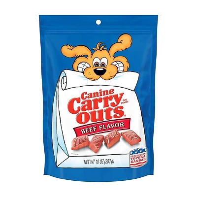 Canine Carry Outs Beef Flavor Dog Treats, 10 Oz. Bag, 1 ct