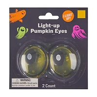 Halloween Light-Up Pumpkin Eyes, 2 ct, Assorted