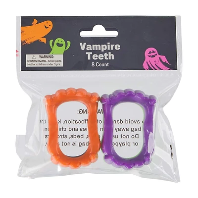 Halloween Vampire Teeth, 8 ct - Assorted