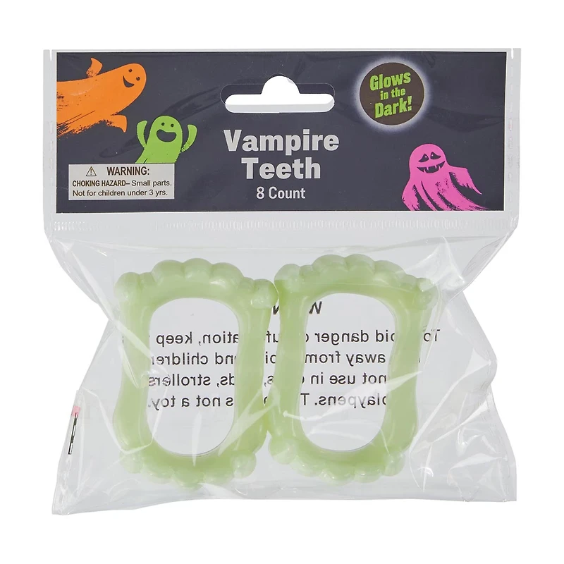 Halloween Vampire Teeth, 8 ct - Assorted