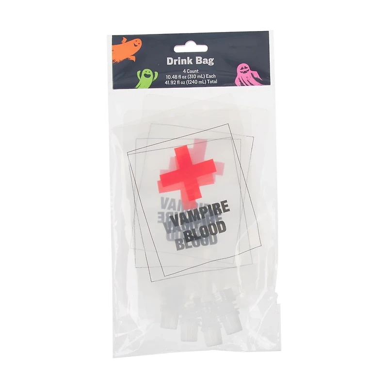 Halloween Drink Bag, 10.48 fl oz, 4 ct