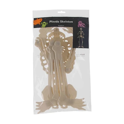 Halloween Plastic Skeleton, 3 ft