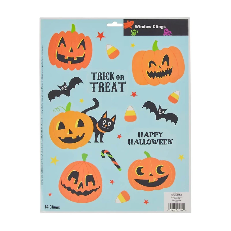 Halloween Themed Window Clings, 1 ct - Assorted