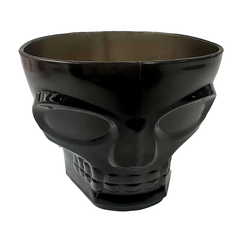 Black Skull Plastic Party Glass