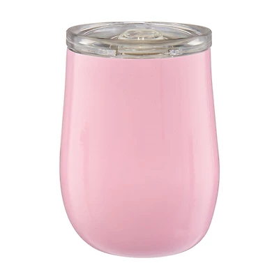 Light Pink Wine Tumbler