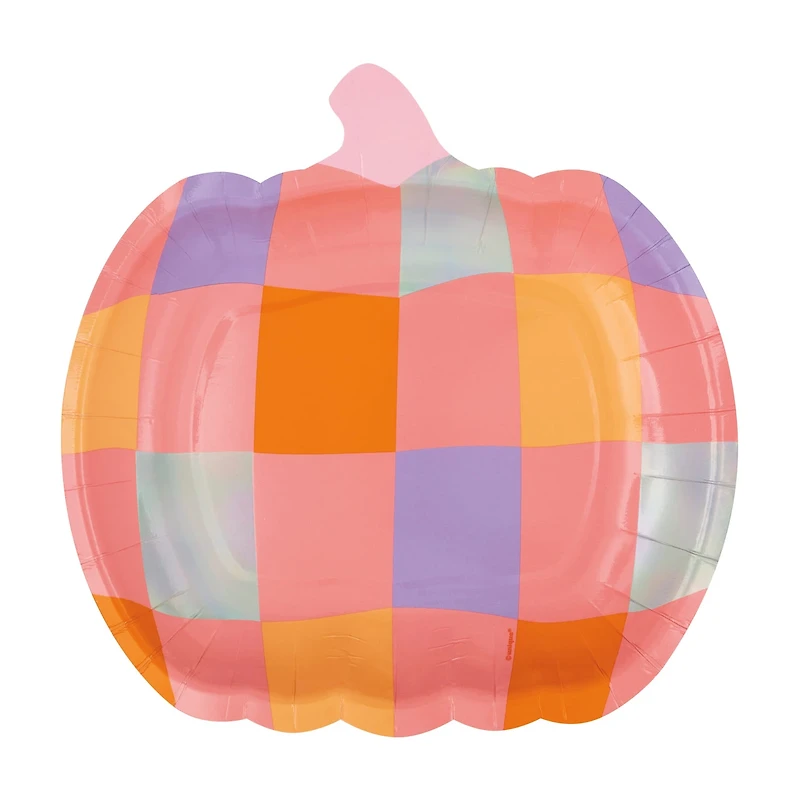 Adorable Halloween Pumpkin-Shaped Plates, 9 in, 8 ct