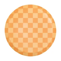 Adorable Halloween Checkered Shallow Plates, 8.25 in, 8 ct