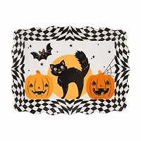 Halloween Bash Paperboard Scalloped Serving Tray