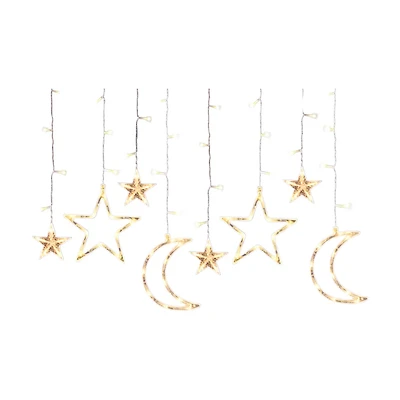 Colorways Moon & Stars LED String Lights
