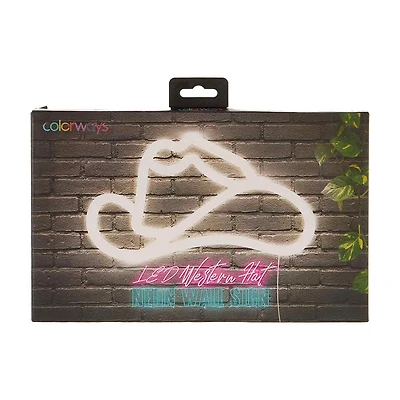 Colorways LED Western Hat Neon Wall Sign