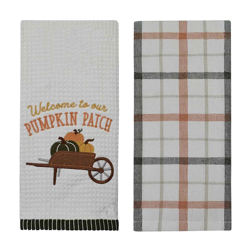 2 Pack Waffle and Fouta Kitchen Towel
