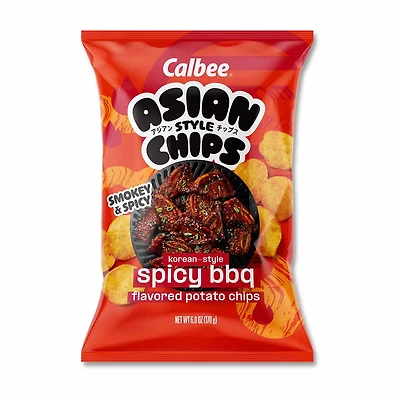 Calbee Asian Style Chips, Spicy BBQ, 6 oz