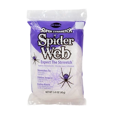 Fun World Super Strrretch Halloween Spider Web, 1.41 oz