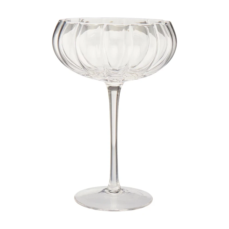 Pumpkin Coupe Glass Clear