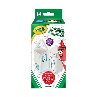 Crayola Doodle Magnetic Tiles, 14 pc
