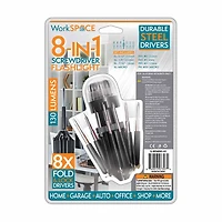 WorkSpace 8-IN-1 Screwdriver Flashlight
