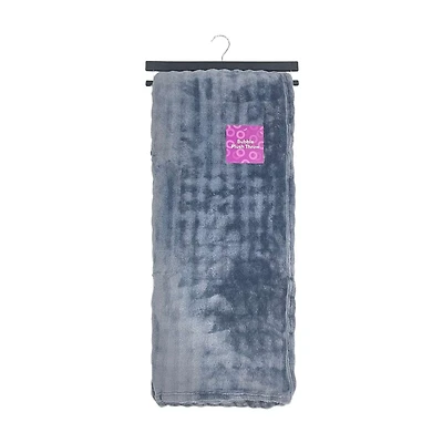 Bubble Plush Throw, 60 in x 50 in, Assorted