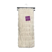 Ruched Faux Fur Throw, 60 in x 50 in, Assorted