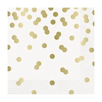 Gold Dot Lunch Napkins, 45 ct