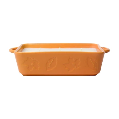 Foundry Candle Co. Ceramic Baking Dish Soy Blend Candle, 10 oz, Pumpkin Spice