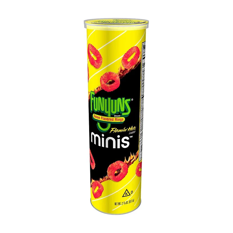 Funyuns Minis Onion Flavored Rings Flamin' Hot 2 7/8 Oz
