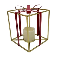 Battery-Operated Christmas Gift Candle Display, 8 in