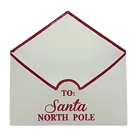 Christmas Santa Metal Envelope Wall Sign, 9 in