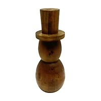 Abstract Wood Snowman, 10 in