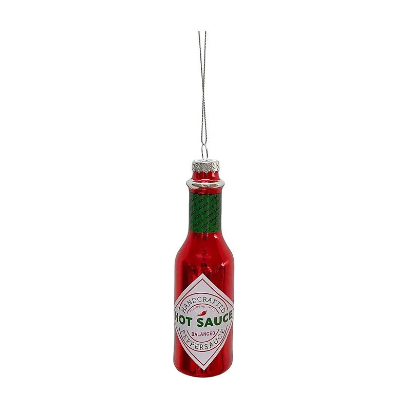 Hot Sauce Glass Ornament
